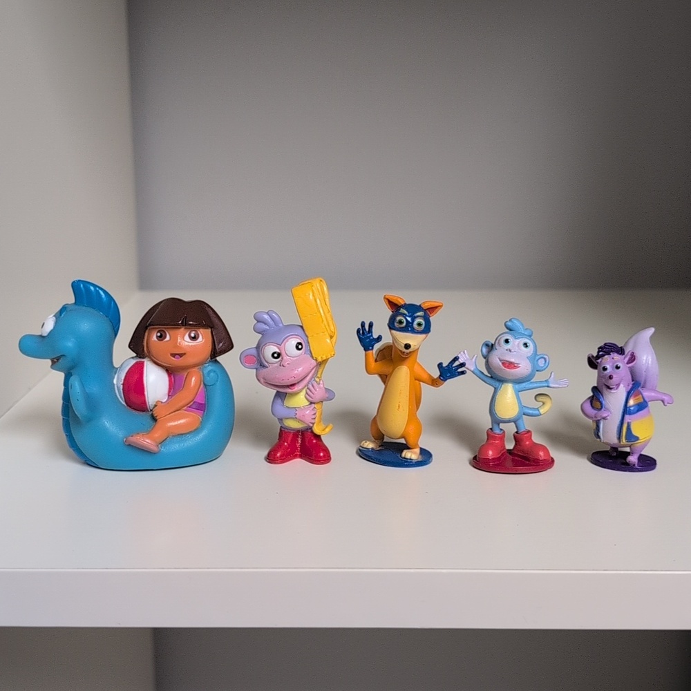 π2/$20π Y2K Dora The Explorer Mini Figure Set Of 5 - Picture 2 of 12